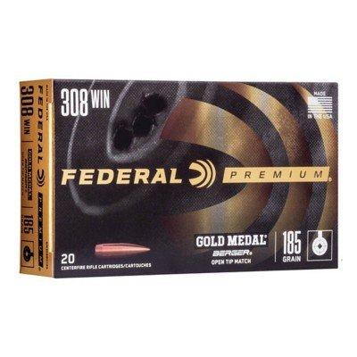 Federal Gold Medal Berger Hybrid OTM 308 Winchester Rifle Ammunition 20 Round Box
