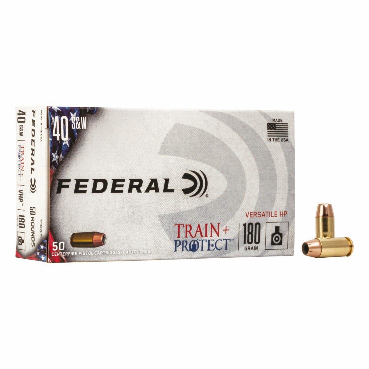Federal Train + Protect 40 S&W Handgun Ammunition 50 Round Box