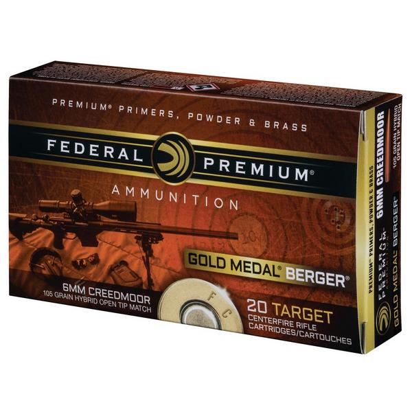 FEDERAL 105Gr Berger Hybrid BTHP Rifle Ammunition