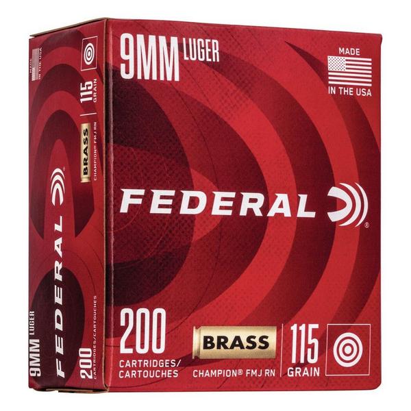 FEDERAL Champion Brass FMJ Handgun Ammunition