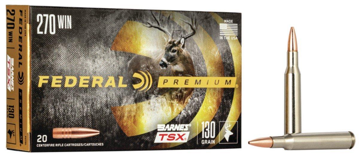 Federal Premium Barnes TSX 270 Winchester Rifle Ammunition 20 Round Box