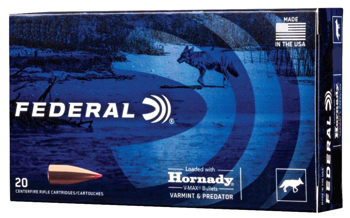 Federal Varmint & Predator 223 Remington Rifle Ammunition 20 Round Box