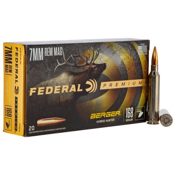 FEDERAL 168gr Berger Hybrid Hunter Rifle Ammunition
