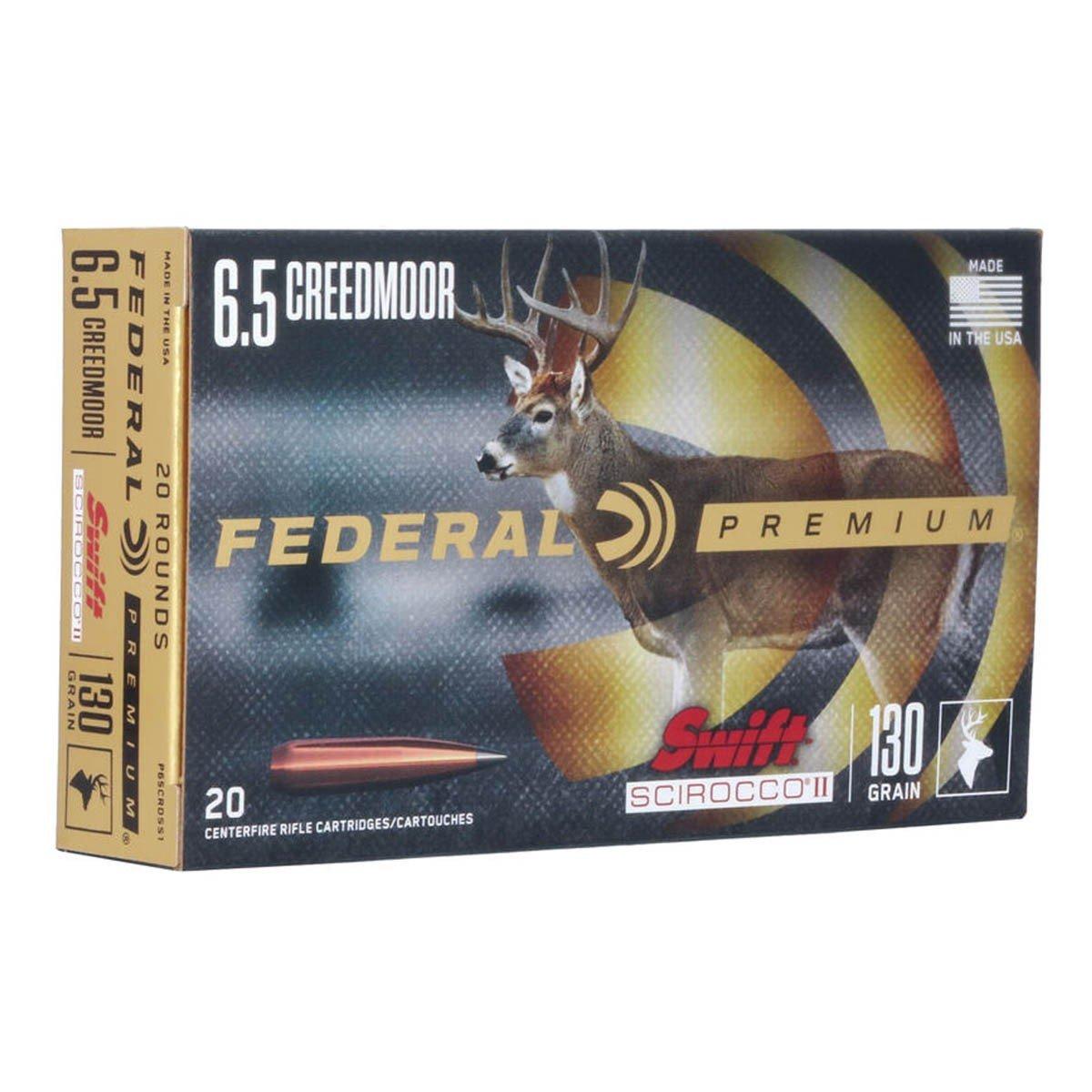 Federal Swift Scirocco II 6.5 Creedmoor Rifle Ammunition 20 Round Box