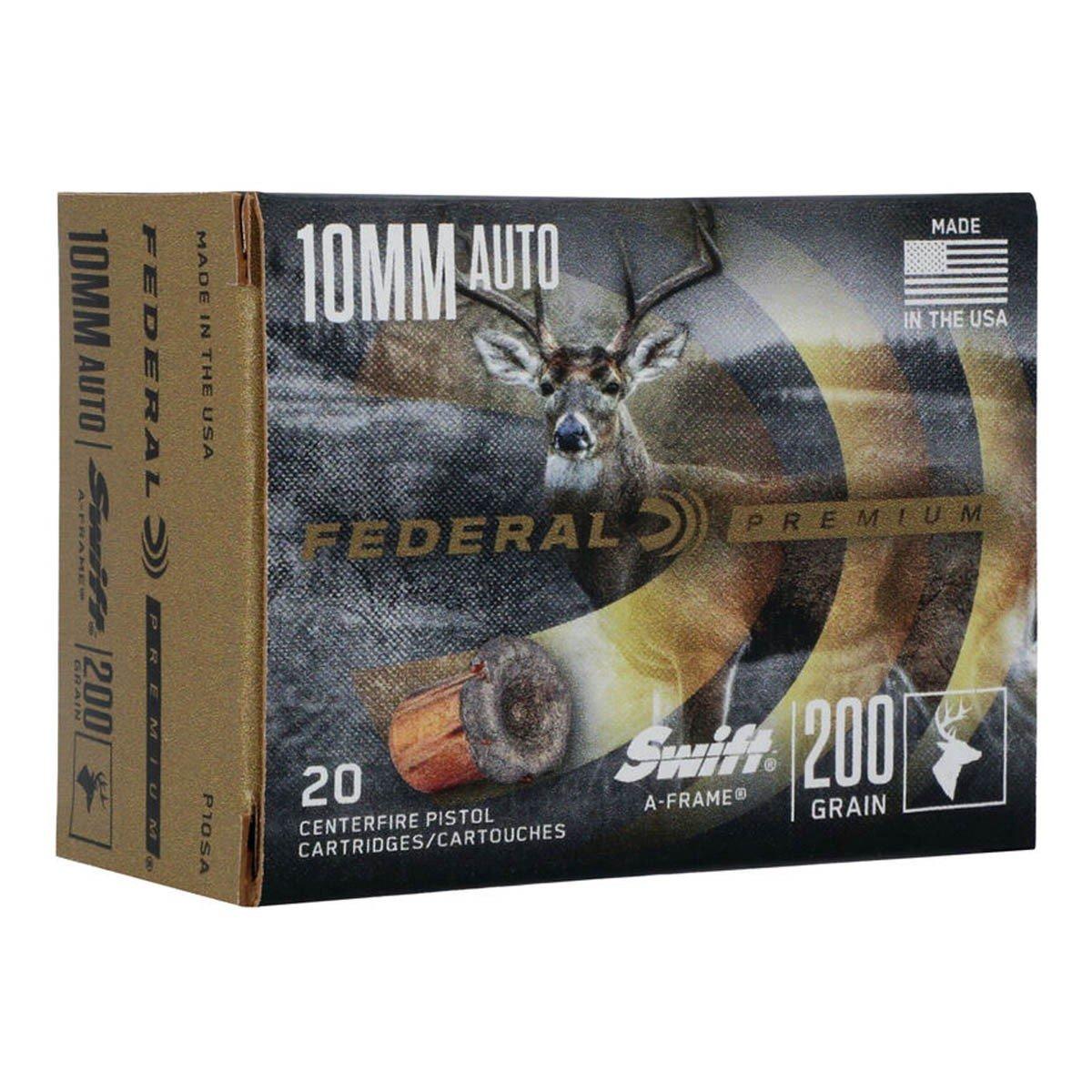 Federal Swift A-Frame 10mm Auto Handgun Ammunition 20 Round Box