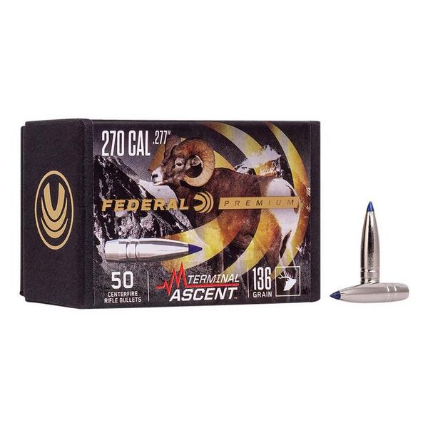 FEDERAL Premium Terminal Ascent 27 Caliber Rifle Bullets