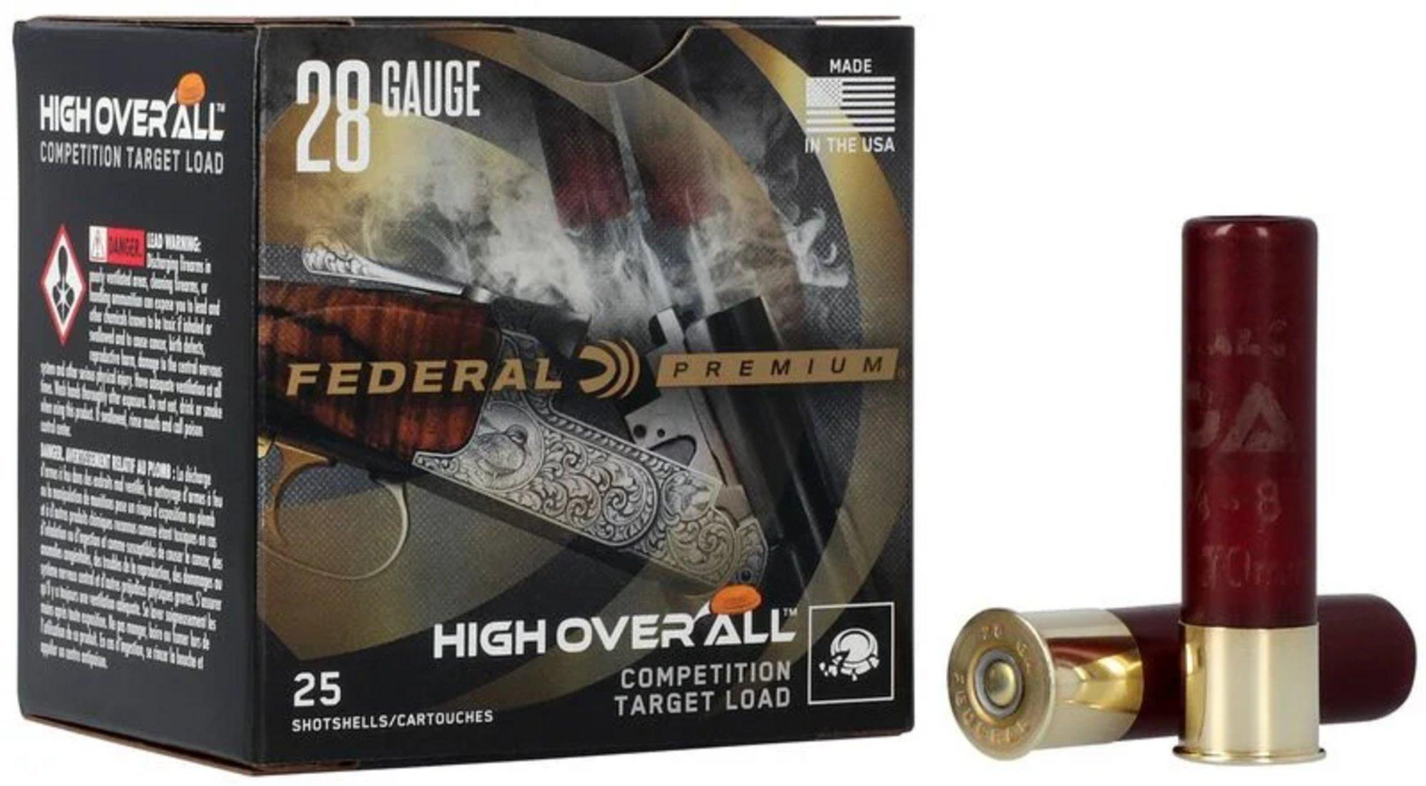 Federal High Over All 28 Gauge Shotshells 25 Round Box
