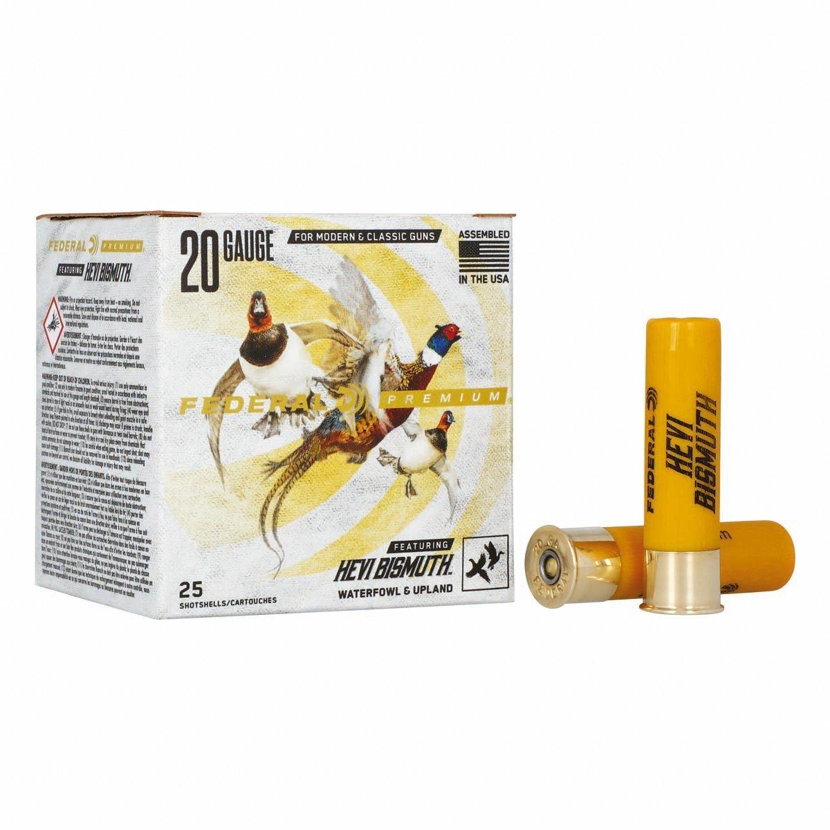 Federal HEVI-Bismuth 20 Gauge Shotshells 25 Round Box - Federal