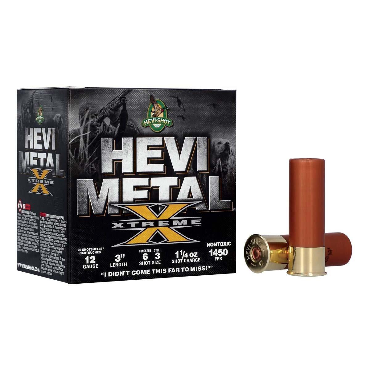 HEVI-Shot HEVI-Metal Xtreme Waterfowl 12 Gauge Shotshells 25 Round Box - HEVI-Shot