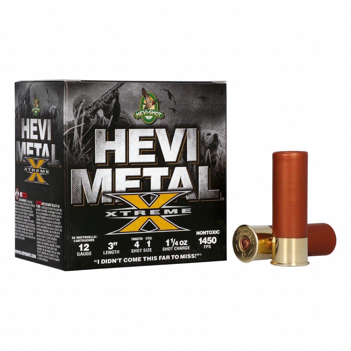 HEVI-Shot HEVI-Metal Xtreme Waterfowl 12 Gauge Shotshells 25 Round Box - HEVI-Shot