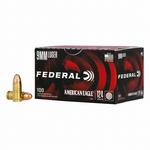 Federal American Eagle FMJ 9mm Handgun Ammunition 100 Round Box - Thumbnail 3 of 4