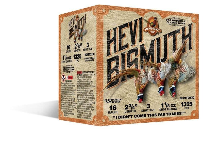 HEVI-Shot Hevi Bismuth Upland 16 Gauge Shotshells 25 Round Box
