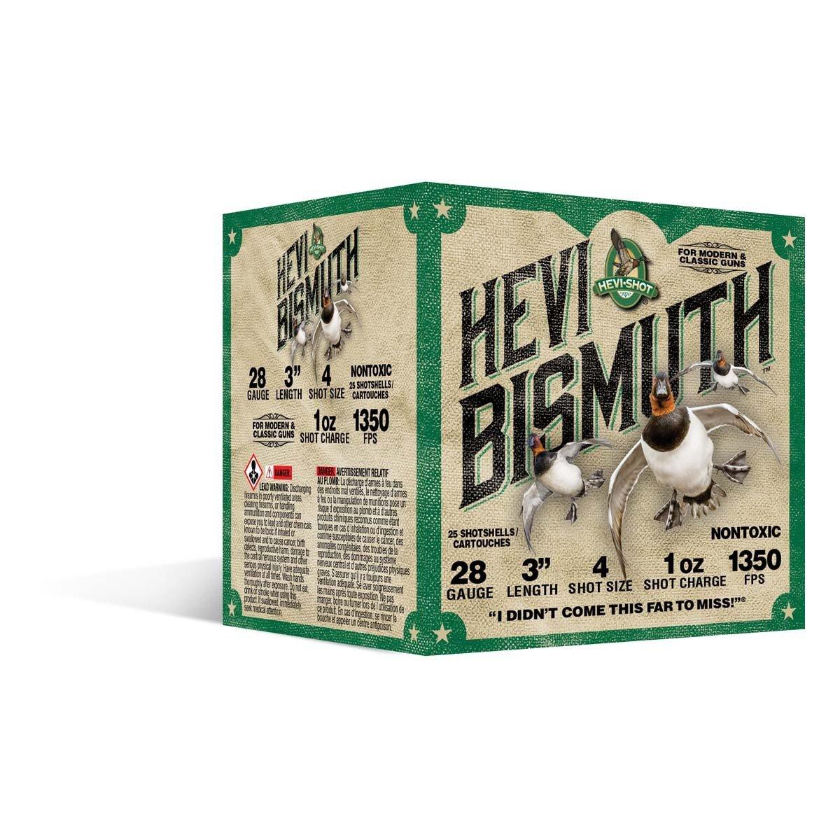 HEVI-Shot Hevi Bismuth Waterfowl Gauge Shotshells 28 Gauge Shotshells 25 Round Box - HEVI-Shot