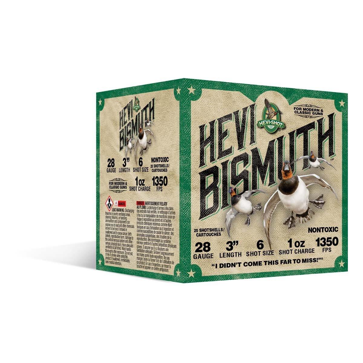 HEVI-Shot Hevi Bismuth Waterfowl Gauge Shotshells 28 Gauge Shotshells 25 Round Box - HEVI-Shot