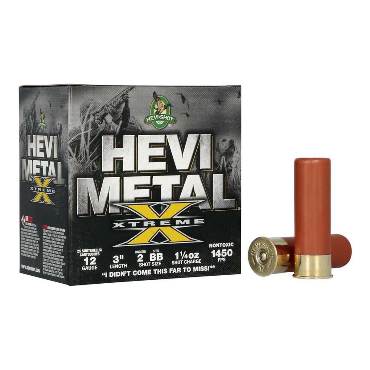 HEVI-Shot HEVI-Metal Xtreme Waterfowl 12 Gauge Shotshells 25 Round Box - HEVI-Shot