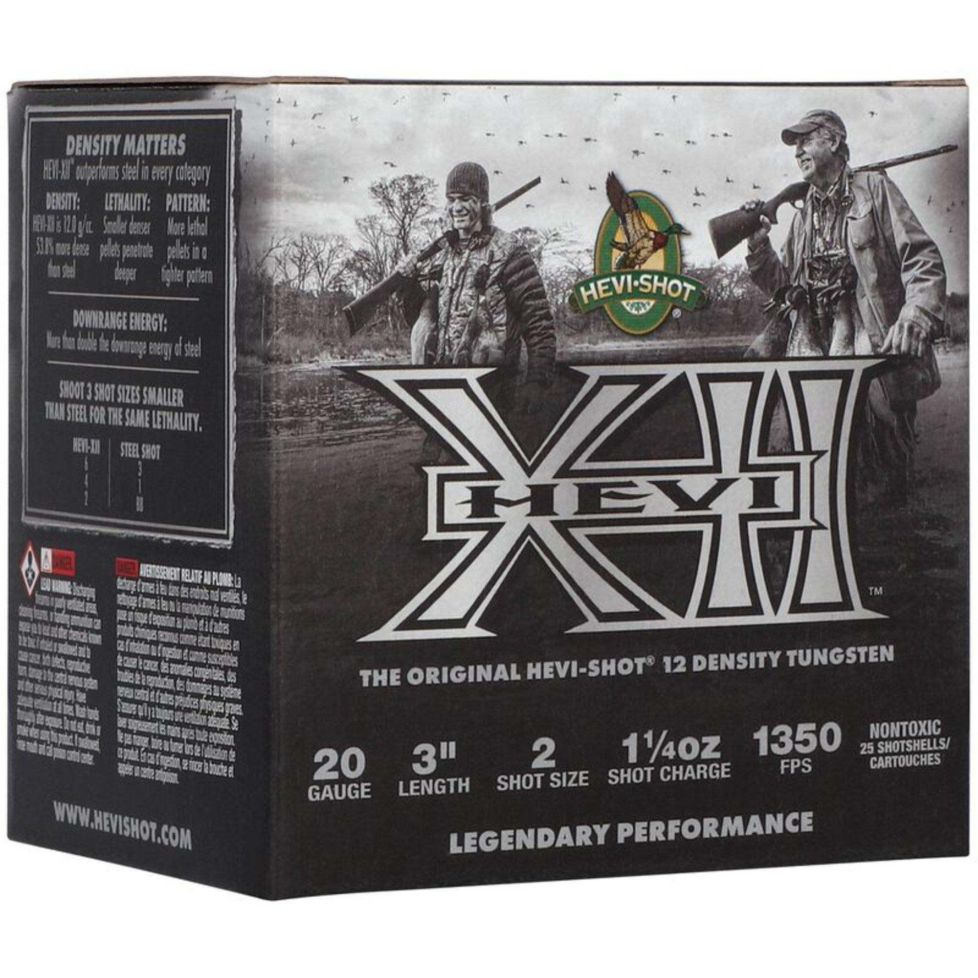 HEVI-Shot Hevi-XII 20 Gauge Shotshells 25 Round Box - HEVI-Shot