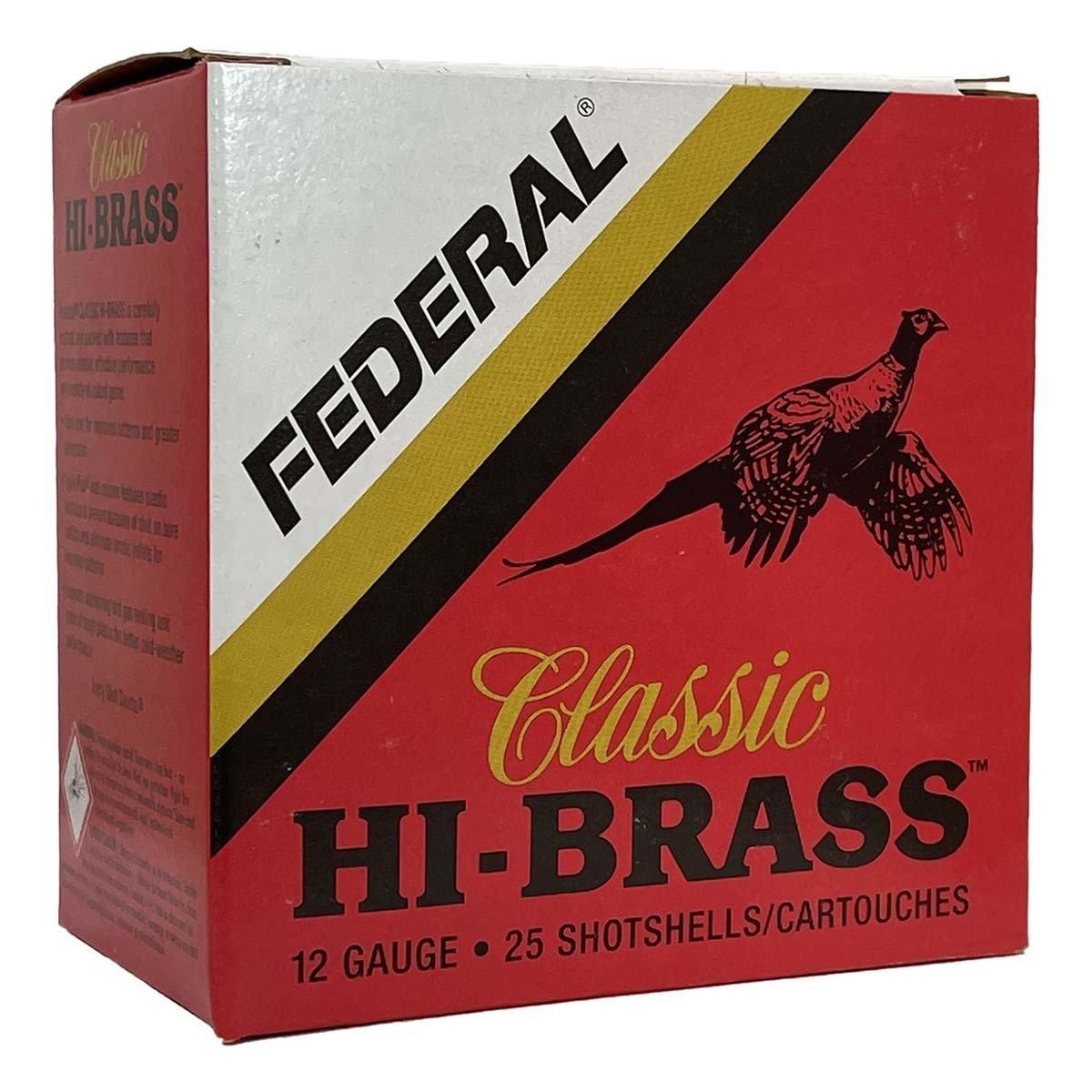 Federal Scheels Exclusive HI-BRASS Retro Upland 12 Gauge Shotshells 25 Round Box - Federal
