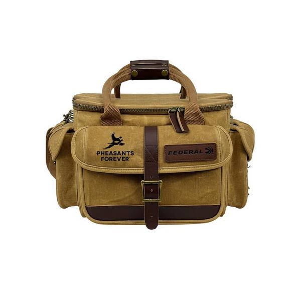 FEDERAL Pheasants Forever Premium Waxed Canvas Range Bag