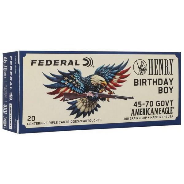FEDERAL Henry USA 250th Anniversary Birthday Boy American Eagle Rifle Ammunition