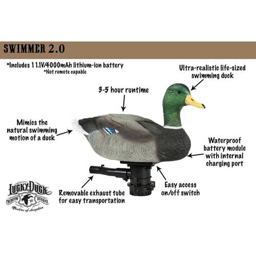 Lucky Duck Lucky Super Swimmer 2.0 Duck Decoy - Primary Image