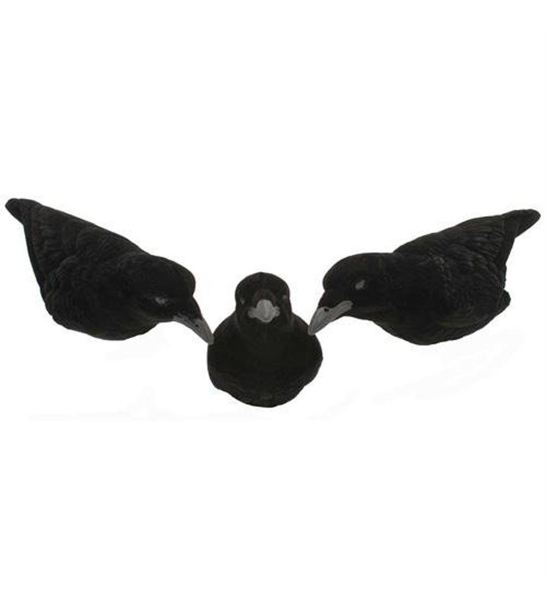 Lucky Flocked Crow Decoys 3 Pack - Lucky Duck