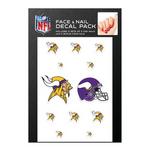 Wincraft Minnsota Vikings 4pk Fingernail Tattoos - Thumbnail 1 of 2