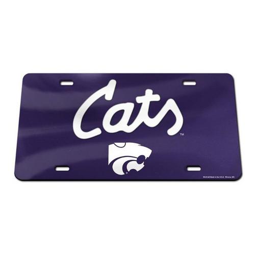 Wincraft Kansas State Wildcats "Cats" Acrylic License Plate - Primary Image