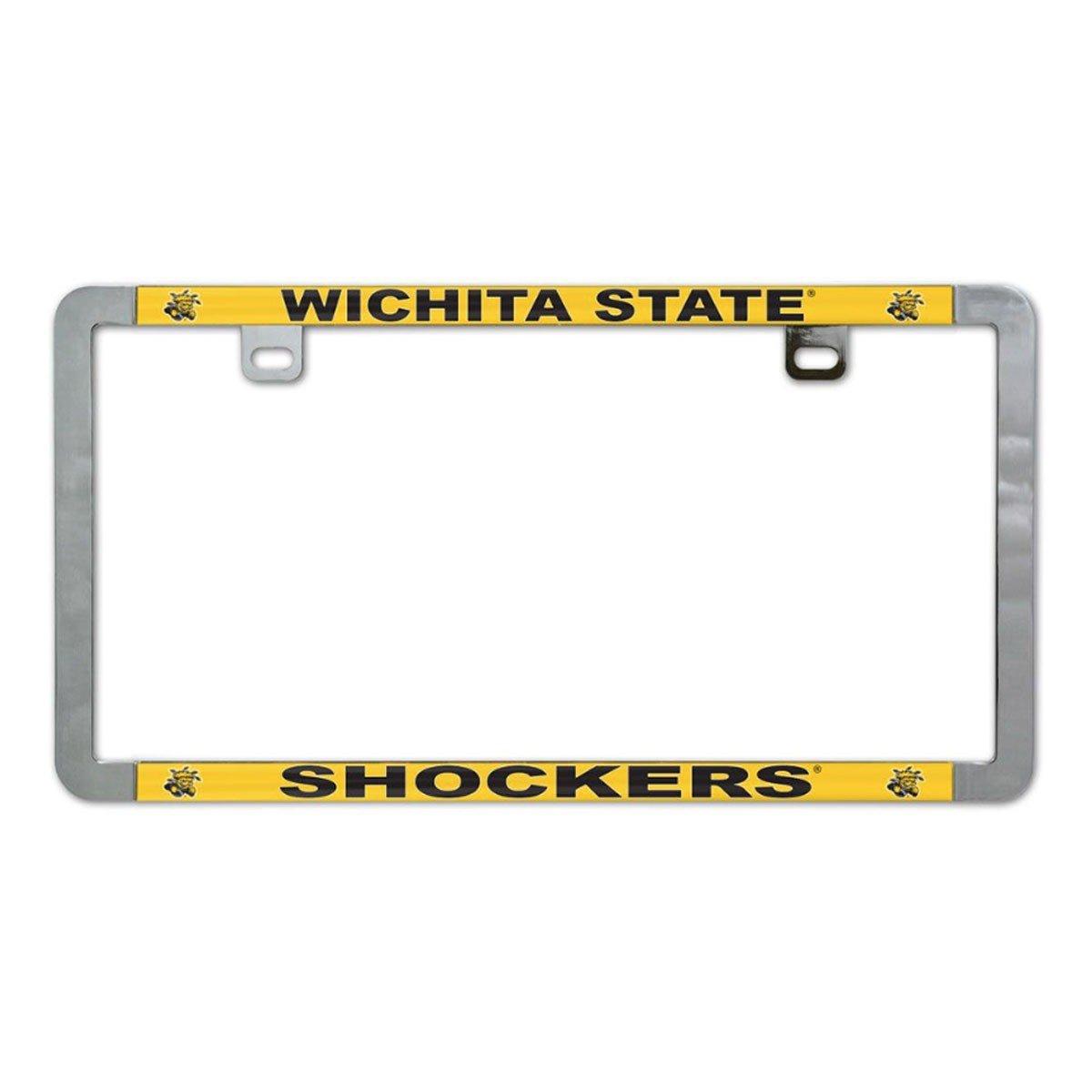 thumbnail image 2 of Tag Express Wichita State Shockers Chrome Metal License Plate Frame Tag Cover 2 of 4