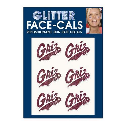 Wincraft Montana Grizzlies Glitter Tattoo 6 Pack - Primary Image