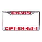 Wincraft Nebraska Cornhuskers Metal License Plate Frame - Thumbnail 1 of 2
