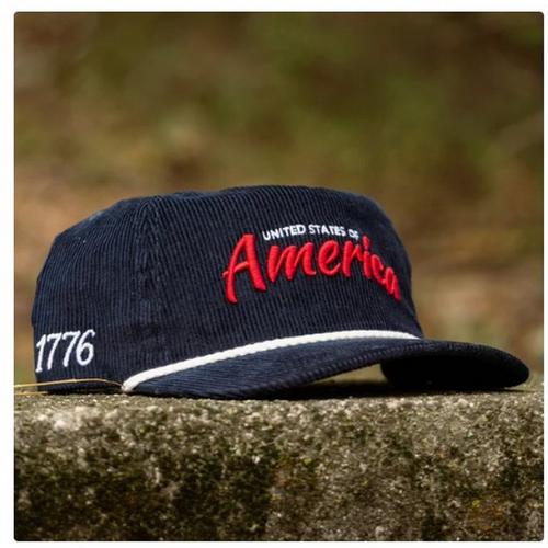Pin Hunters Golf Americana 1776 Corduroy Snapback Hat - Primary Image