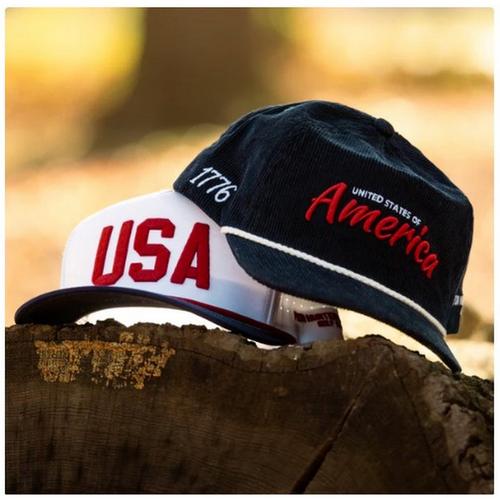 Pin Hunters Golf Americana 1776 Corduroy Snapback Hat - Primary Image