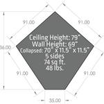 Otter Vortex Pro Lodge Thermal Hub Ice Shelter - Thumbnail 4 of 6