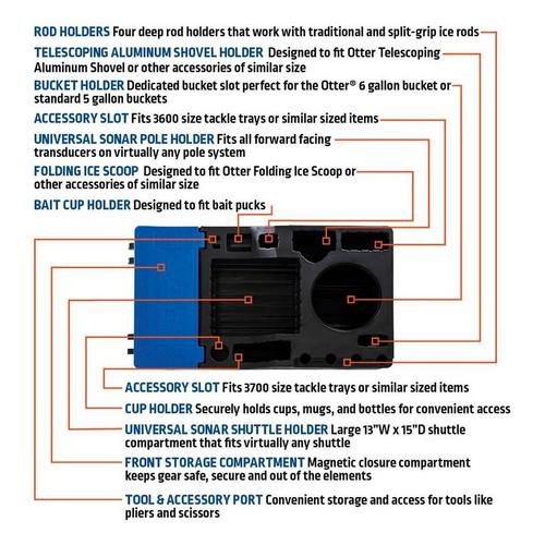 Otter Ice Fishing Sonar Sled - Primary Image