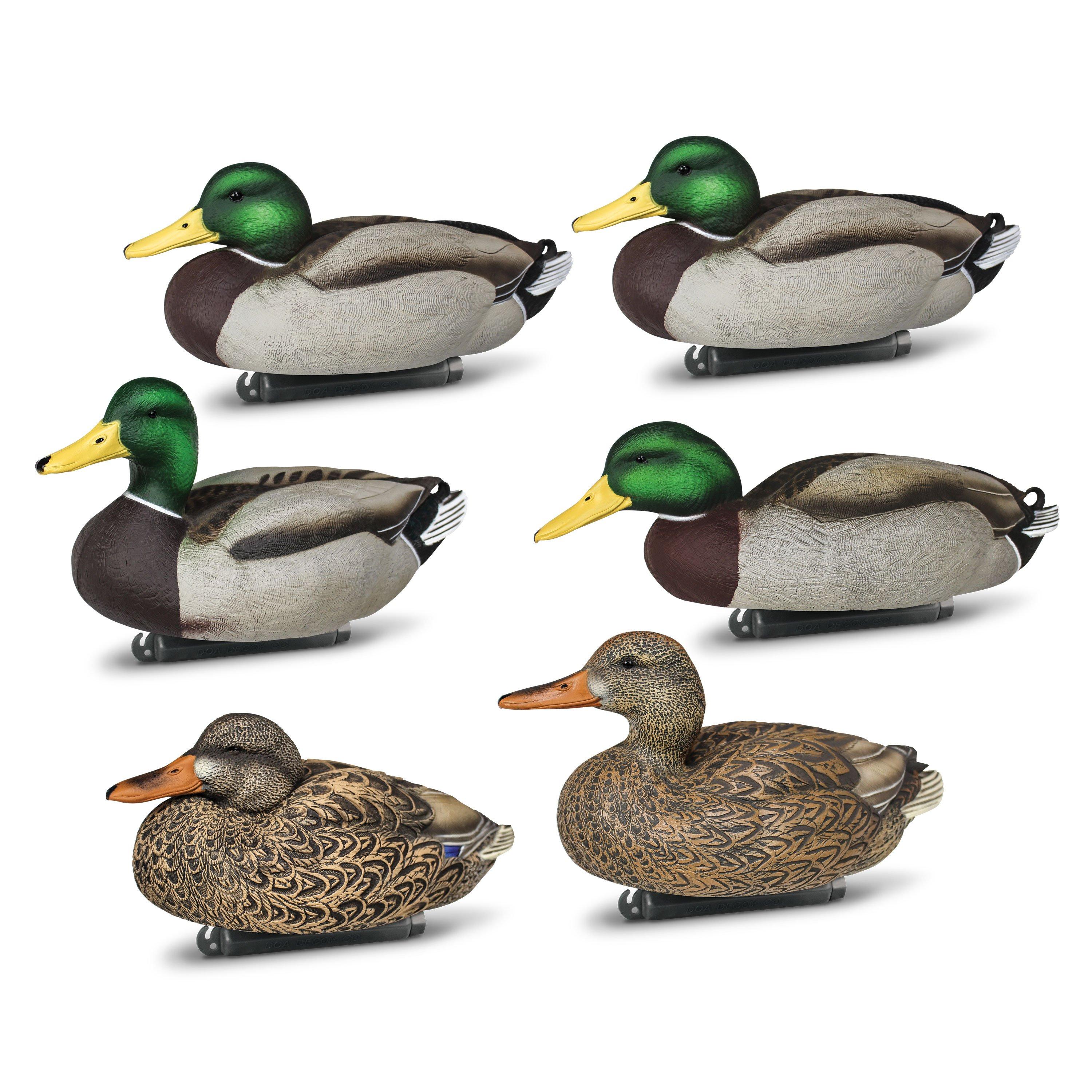 DOA Decoys Refuge Series Mallard Floater Decoy - 6 Pack - DOA Decoys