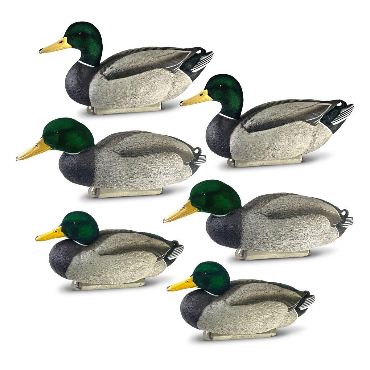 DOA Decoys Cowboy Pack Flocked Mallards 6 pack - DOA Decoys