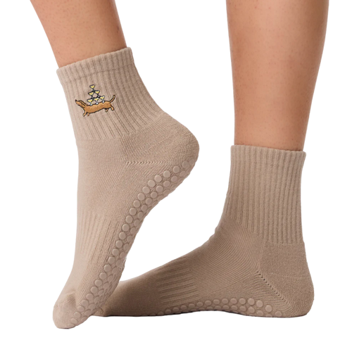 SOULS Champagne Pup Quarter Socks - Primary Image