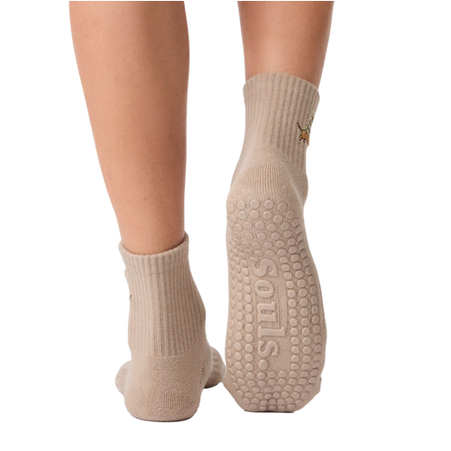 SOULS Champagne Pup Quarter Socks - Primary Image