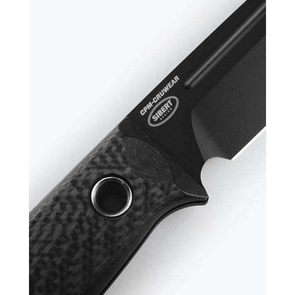 Benchmade Knife Company Benchmade 163BK Carbon Fiber Bushcafter Fixed Blade Knife Black Carbon Knife