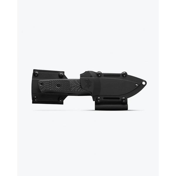 Benchmade Knife Company Benchmade 163BK Carbon Fiber Mini Bushcafter Fixed Blade Knife Black Carbon Knife