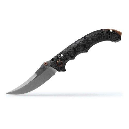 Benchmade 865-02 Mini Bedlam Carbon Fiber Scimitar Tactical Folding Knife - Primary Image