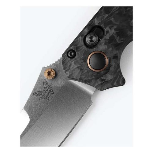 Benchmade 865-02 Mini Bedlam Carbon Fiber Scimitar Tactical Folding Knife - Primary Image
