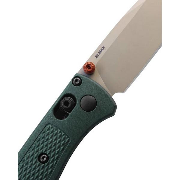 Benchmade Knife Company Benchmade 533TN-2601 Mini Bugout Drop Point Folding Taiga Green Pocket Knife