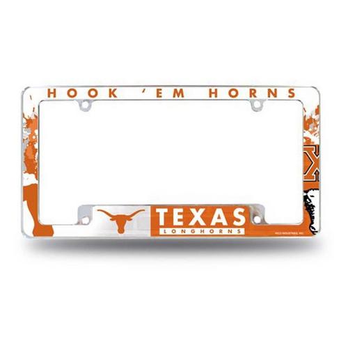 Rico Industries Texas Longhorns All Over License Plate Frame - Primary Image