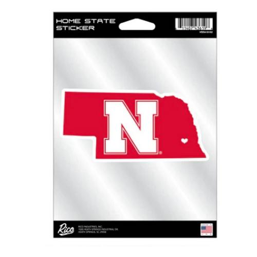 Rico Industries Nebraska Cornhuskers Home State Decal - Primary Image