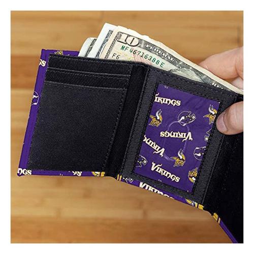 Rico Industries Minnesota Vikings Trifold Canvas Wallet - Primary Image