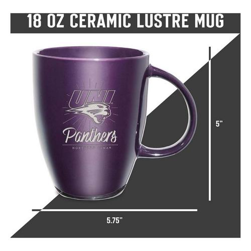 Rico Industries Northern Iowa Panthers Laser Engraved Ceramic Lustre Mug - Primary Image
