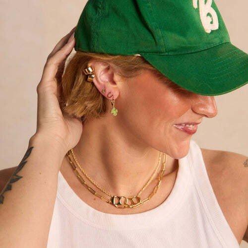 Nickel & Suede Soda Tab Necklace - Primary Image