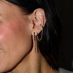 Nickel & Suede Lucia Earrings - Thumbnail 2 of 2