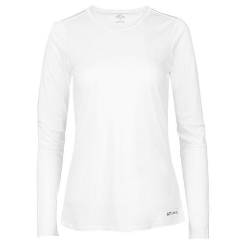 Women's Hot Chillys Peach Skins Solid Long Sleeve Base Layer - Primary Image